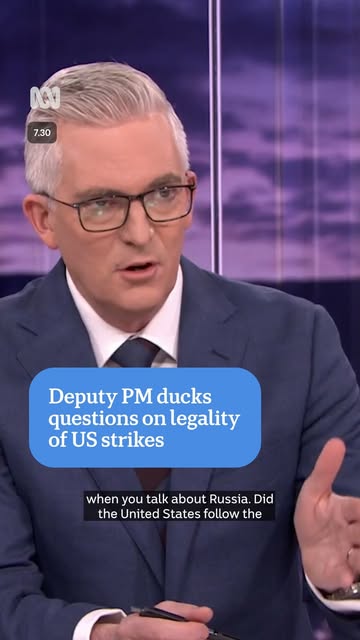 Did the US follow the international rules-based order when it dropped bombs on Iran? Deputy Prime Minister Richard Marles ducks the question.He speaks to 7.30’s David Speers.#ABC730 #Iran #UnitedState...