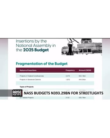 Just in: “The N393Billion budgeted for 1,477 streetlights is ridiculous, (a whopping N266.25Million for just one streetlight Pole) this money alone is enough to Build a very massive streetlight Factor...