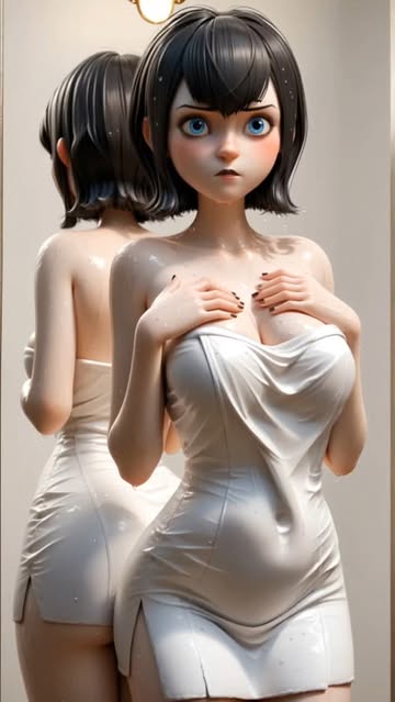 Shower routine+21 year's old character#Mavis #Hoteltransylvania #Sonypictures #FanArt #AI