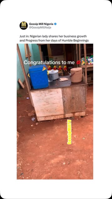 Just in: Nigerian lady shows off her new shop as she recounts her business growth and shares videos from her days of Humble Beginnings!!! 🚴🏿‍♀️🚴🏿‍♀️🚴🏿‍♀️💨📺 Video credit: Jennah27/ TikTok