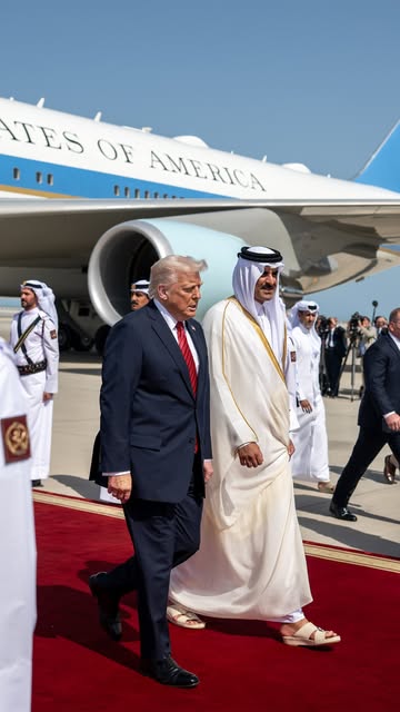 “We’re setting records on this trip. We're bringing a lot of investment back into the United States of America. We'll be well over $10 trillion. I want to thank your Highness for helping with that num...
