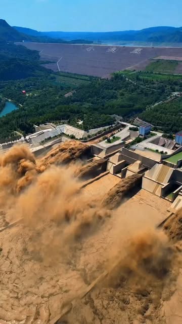 Spectacular!  The mist flows like a yellow dragon roaring, and the sand removal mode is activated at the bottom of the small waves of the Yellow River. The scene is like thousands of horses galloping,...