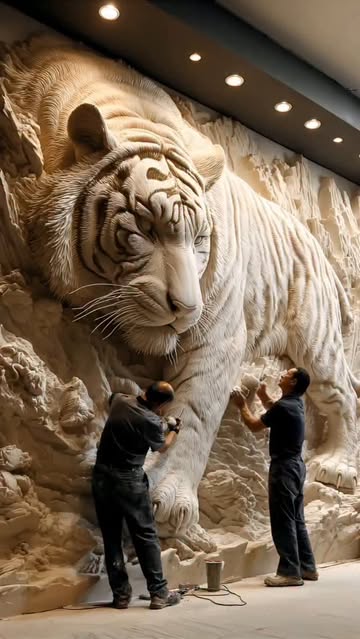 🐯It's so shocking #Engraving #Tiger #Shocking