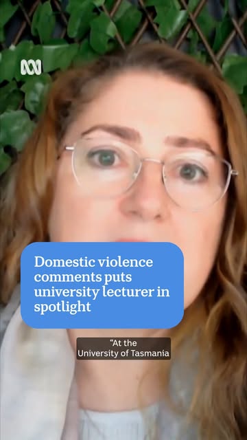A university lecturer who teaches Tasmanian police recruits about domestic violence will not be involved in police training courses while comments she made in an interview with controversial men's rig...