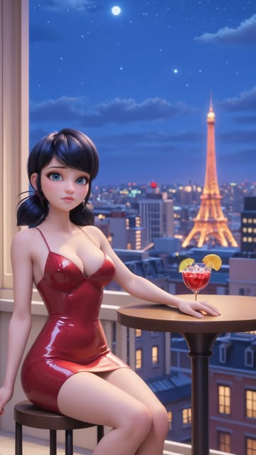 Summer is here and Marinette is out for a rooftop party 🤩#marinettedupaincheng #miraculous #edit #parody #explore
