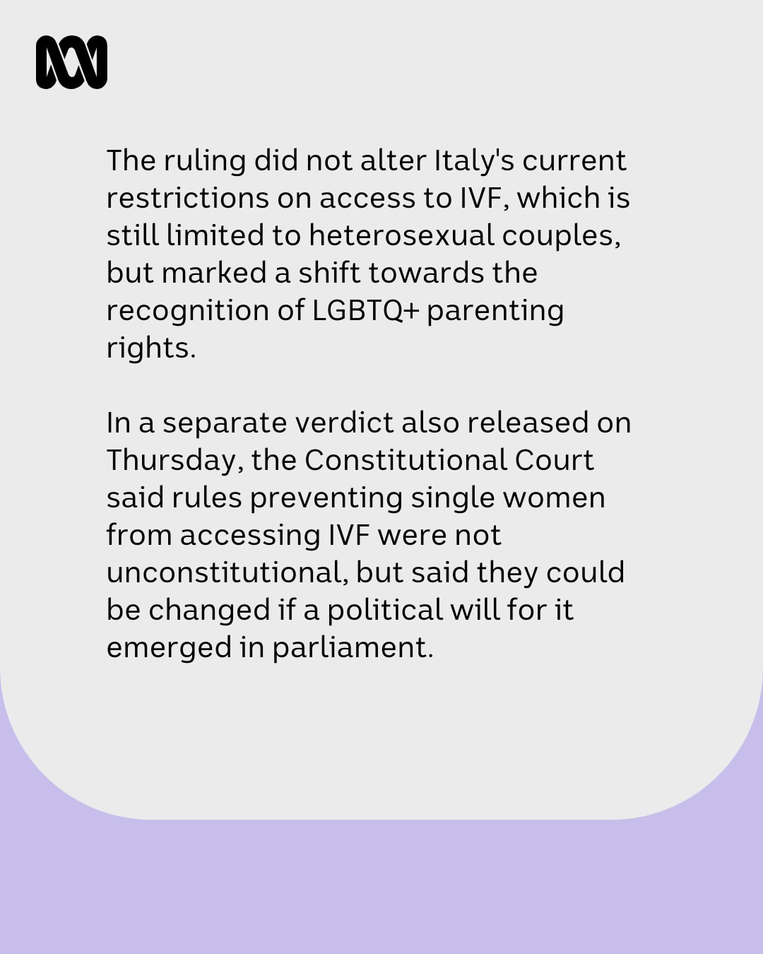 Same-sex female couples who use IVF abroad can now both be legally recognised as parents in Italy, even if one is not the biological mother. The case was brought by a court in the Tuscan city of Lucca...