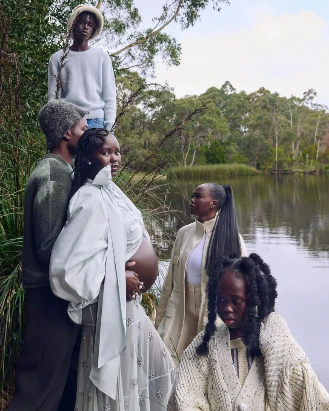 Adut Akech and her lover Samuel Khier capture lasting memories for Vogue Australia. 📸: @jesse_lizotte#africanfolder
