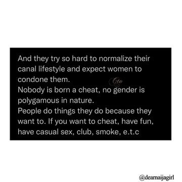 Swipe 👉🏾👉🏾👉🏾So, as a recent addition into the relationship society of Instagram, here are some thoughts on men and their continuous chant on polygamy and monogamy 🤣I guess this post was triggered by #...