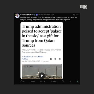 President Donald Trump’s administration is preparing to accept a 13-year-old Boeing 747-8 from Qatar’s royal family for temporary use as Air Force One, according to unnamed sources cited by ABC News. ...