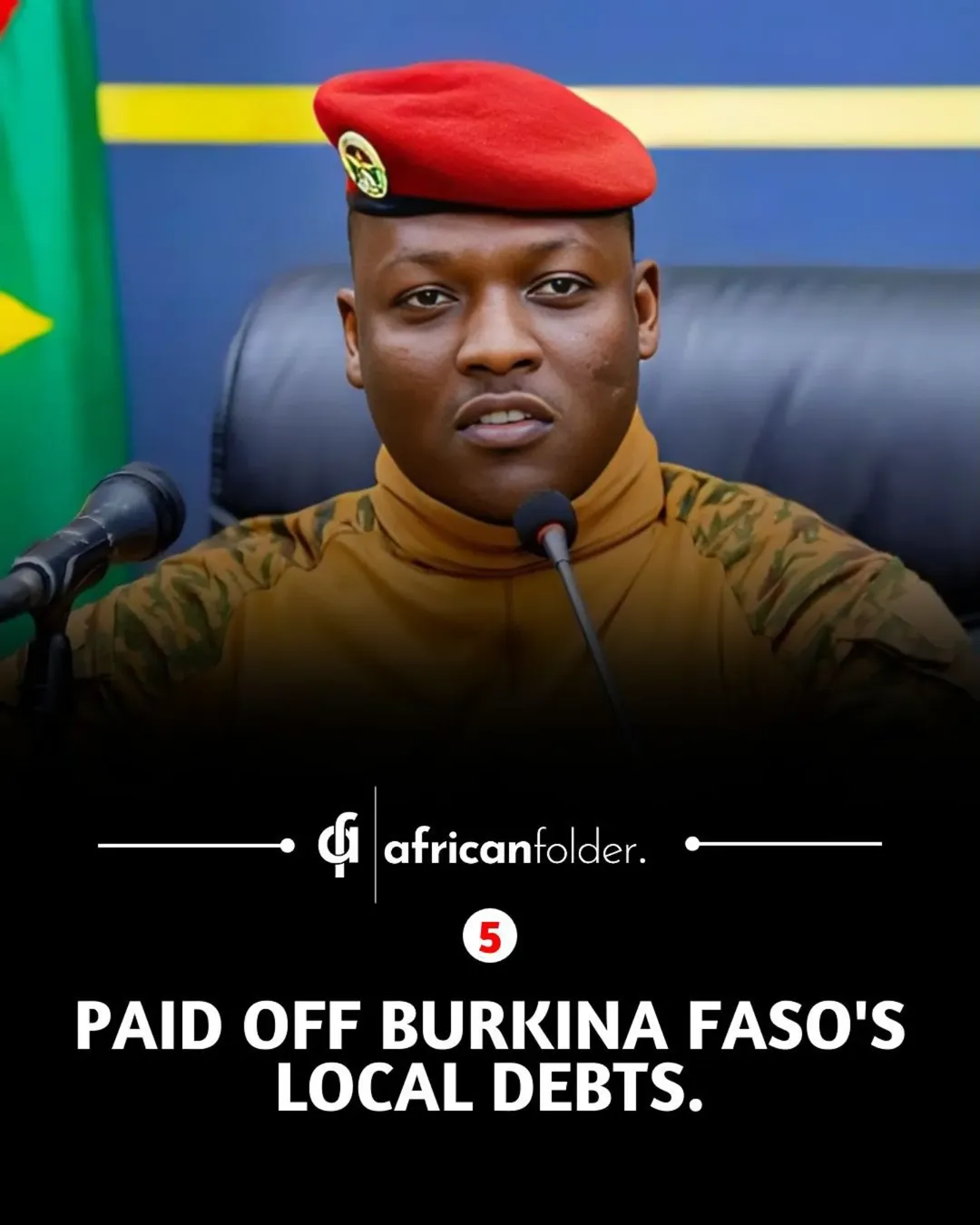 Key Achievements Under Burkina Faso’s President Ibrahim Traoré:1. Declared local languages as official, replacing French.2. Boosted national GDP from $18.8 billion to $22.1 billion.3. Cleared all dome...