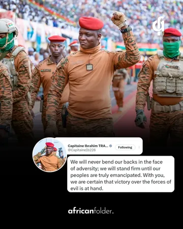 President Ibrahim Traoré of Burkina Faso stated via X/Twitter: