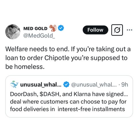 SWIPE 👉👉👉👉👉New recession indicator just dropped. I know eggs have been expensive lately but making installment payments on McD’s is crazy. We’re cooked…and like in seed oils cooked. -🌭 FOLLOW 🕳️ SHARE...