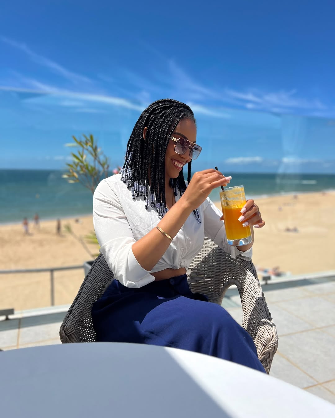 Sun, beach and a drink - nothing better to enjoy the day☀️🍹🏖️