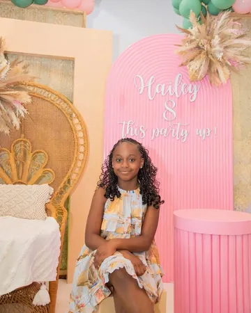 Davido's second babymama, Amanda shares beautiful photos from their daughter, Hailey Adeleke's 8th birthday party
