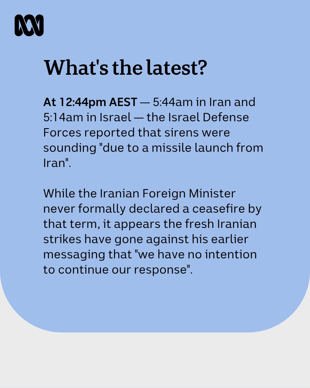 There are some conflicting reports around about what is supposed to happen in the coming hours in the Middle East around a proposed ceasefire.Earlier, Iran's Foreign Affairs Minister Abbas Araghchi sa...