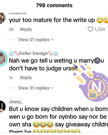 She was trying to shame her fellow naija wey marry Oyinbo but k@rma located her in the comment section. She thinks say she better pass other.#Nollyviews