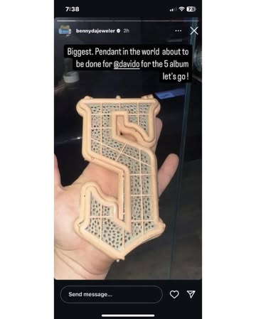 Just in: “Davido’s New Diamond “5ive” Pendant cost 7figures in dollars it can buy all Wizkid’s Car” - Nigerian Man Abazz says on Twitter !!! 🚴🏿‍♀️🚴🏿‍♀️🚴🏿‍♀️💨