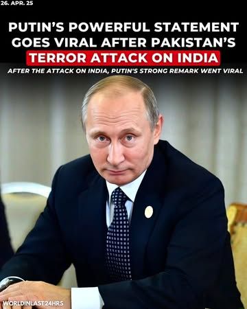 After a terrorist attack on India (recently), an old and powerful quote from Vladimir Putin started going viral: