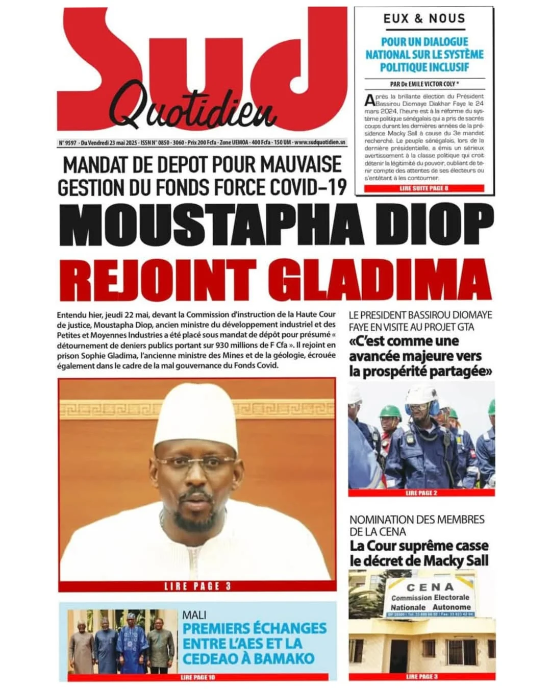 🔴[𝗦𝗘𝗡𝗘𝗚𝗔𝗟] 🇸🇳 : Unes des journaux de Vendredi 23 Mai 2025.#RevueDePresse____________________________________________@dakar_snap #election2024 #MackySall #presidentielle2024 #senegalaise #senegal🇸🇳 #da...