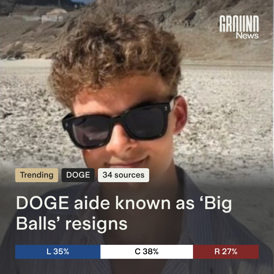 Edward Coristine, a 19-year-old Department of Government Efficiency aide who used the alias “Big Balls,” resigned Monday following White House adviser Elon Musk’s departure, according to The Hill. A W...