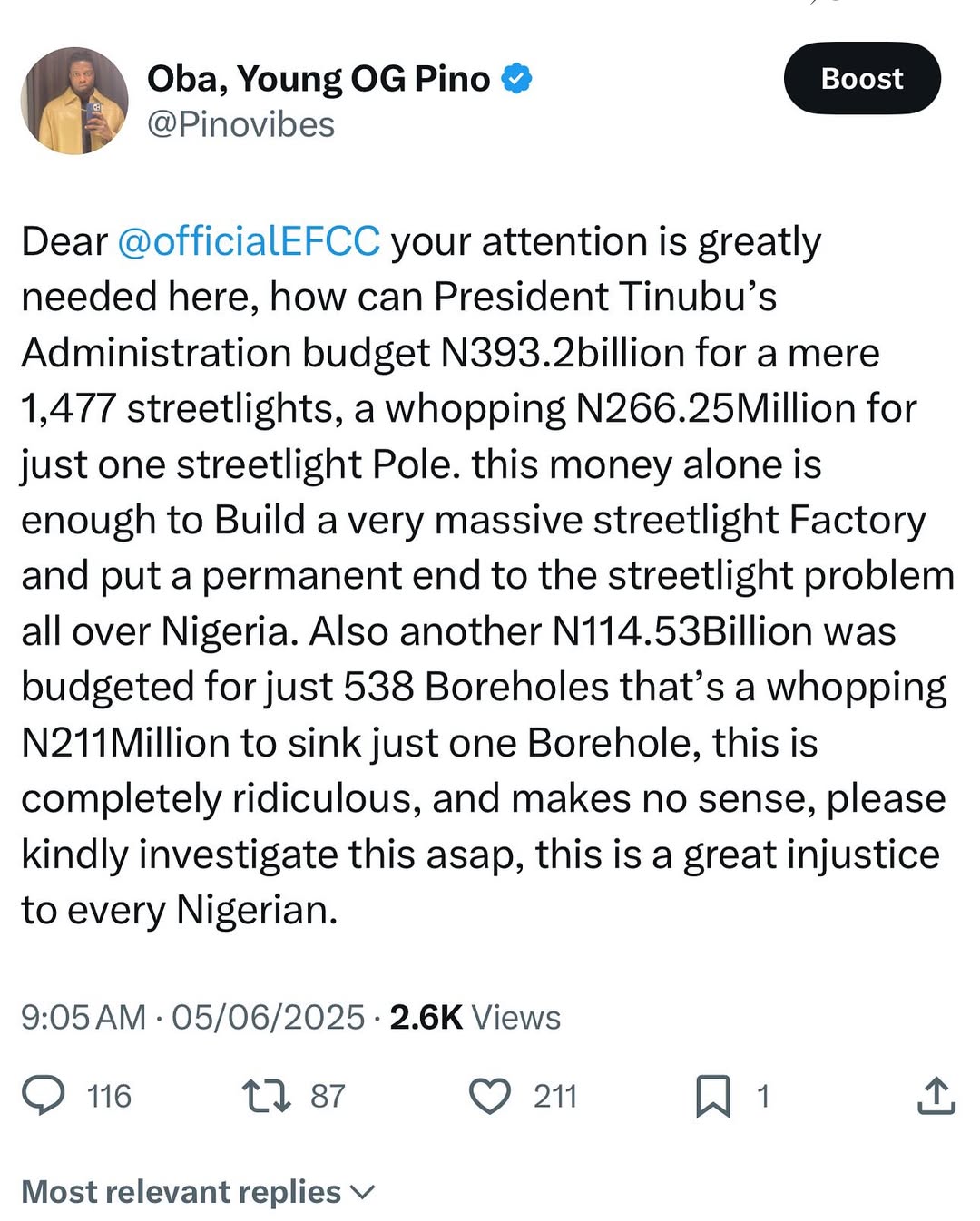 I no send anybody papa!! The last 15years of my life I have been a trend setter I have also been The Number 1 leader in the Online Media and Blogging space! I have Made legitimate money and I still ke...