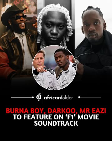 Nigerian stars Burna Boy, Darkoo, Mr Eazi, and Obongjayar Join the F1 Movie Soundtrack 🇳🇬.They appear alongside Ed Sheeran, Doja Cat, ROSÉ, and Don Toliver on the upcoming album.Directed by Joseph Kos...