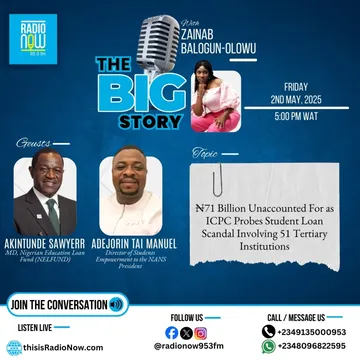 Today on #TheBigStory with Zainab Balogun-OlowuTopic: 71 BILLION NAIRA UNACCOUNTED FOR AS ICPC PROBES STUDENT LOAN SCANDAL INVOLVING 51 TERTIARY INSTITUTIONS Guests: Akintunde Sawyerr and Adejorin Tai...