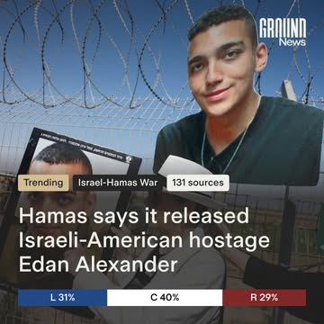 Hamas released American-Israeli soldier Edan Alexander on Monday, calling it a goodwill gesture toward the Trump administration. Alexander, taken during Hamas’ Oct. 7, 2023 attack, was handed over to ...