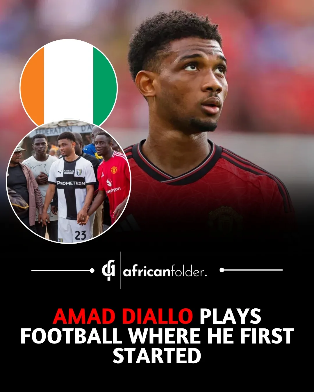 Amad diallo revisit his beginning, playing football where it all began.He started his football journey in Ivory Coast, where he was born in Abidjan. He began playing street football there before movin...