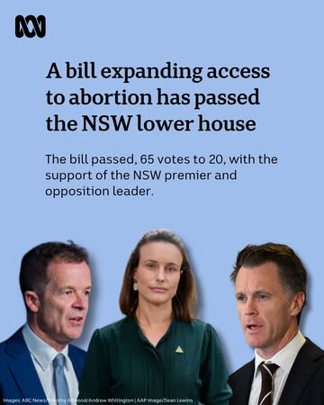 UPDATE: A bill expanding access to abortion has now passed both houses of the New South Wales parliament.MPs were given a conscience vote on the bill brought by Greens MP Amanda Cohn, which will allow...