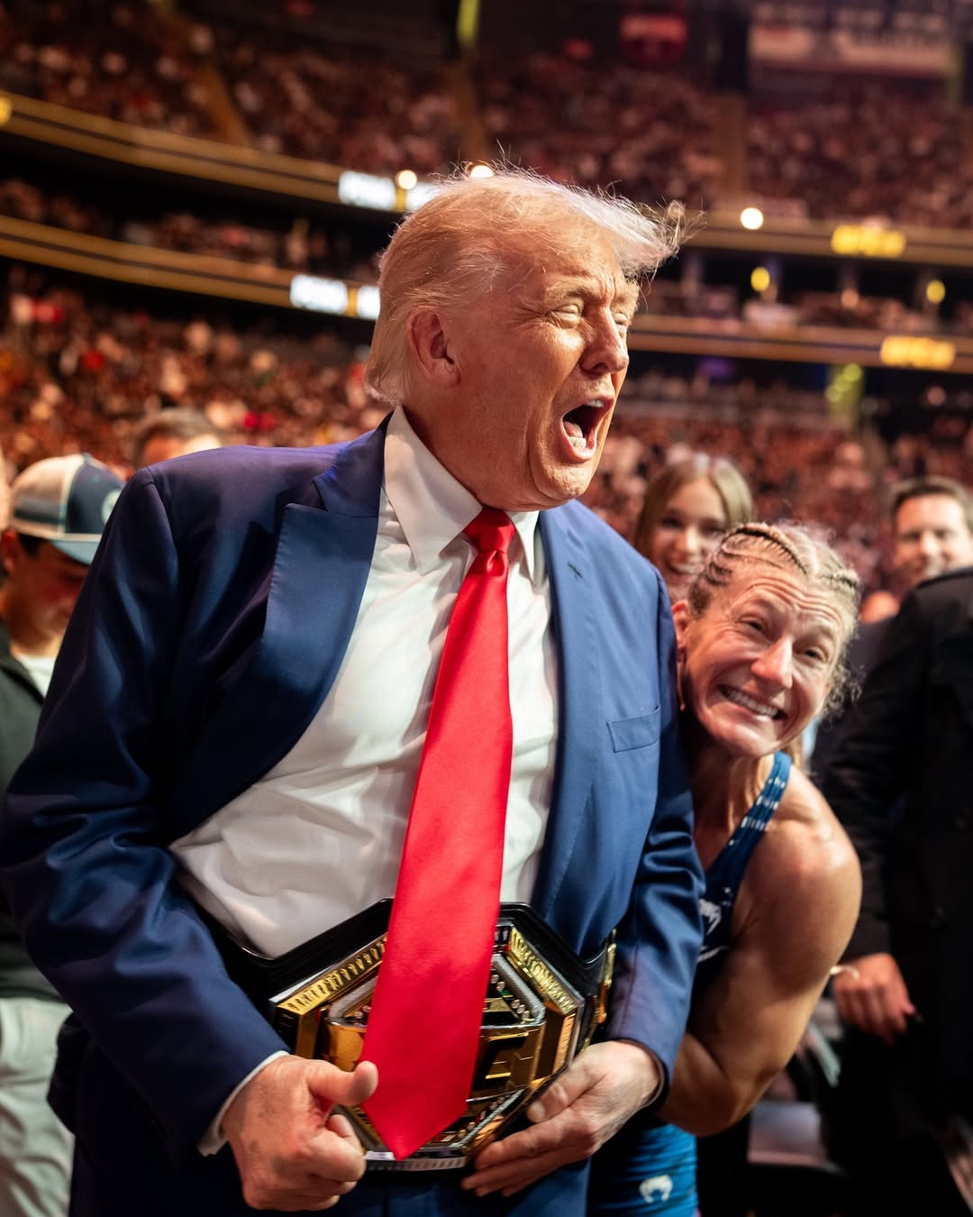 President Donald J. Trump at @UFC 316 🇺🇸🦅 @DanaWhite