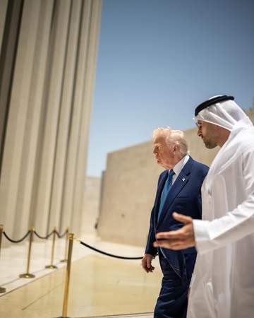 📍 President Trump at the Abrahamic Family House in Abu Dhabi.