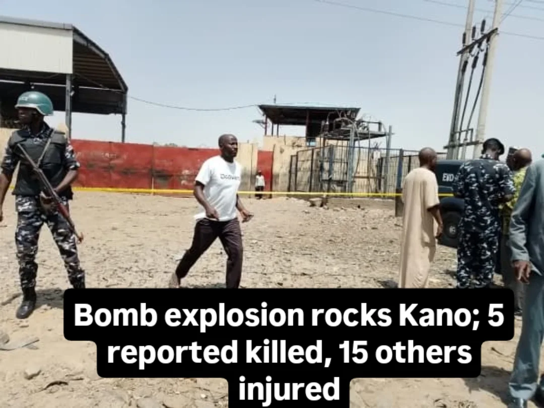 Bomb explosion rocks Kano; 5 reported killed, 15 others injuredNo fewer than five people have been killed by a suspected explosion involving a military-grade mortar bomb in Kano.15 others sustained va...