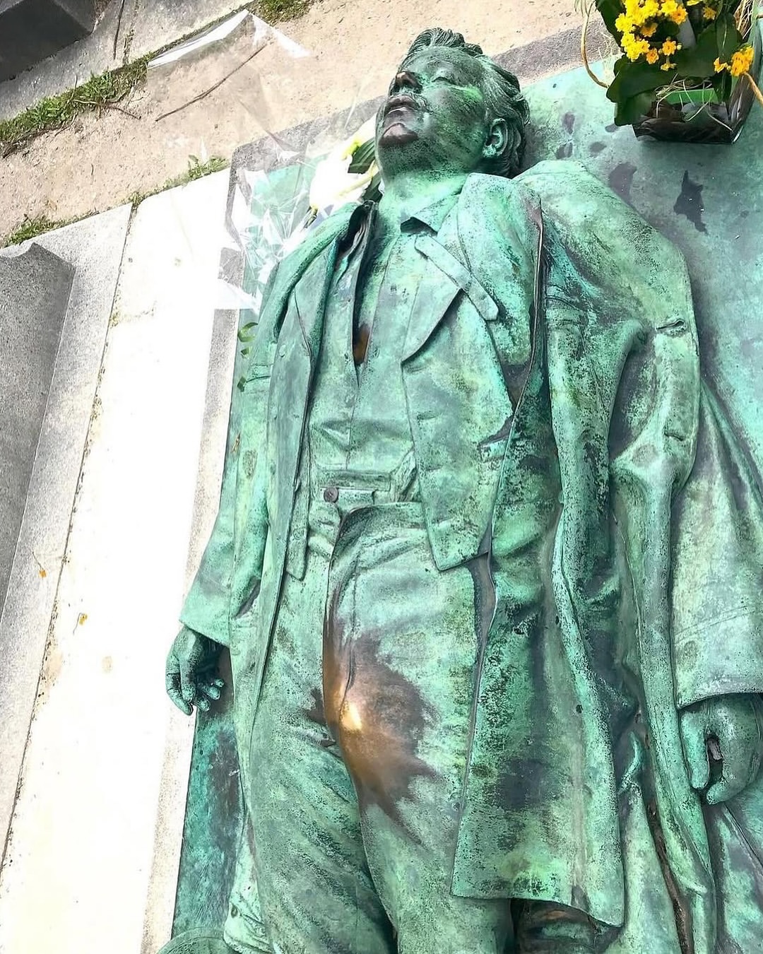 The Story behind the Grave of Victor Noir, Père Lachaise Cemetery, Paris:Victor Noir was a 19th-century French journalist whose tomb became an unlikely symbol of fertility and desire. Sculpted by Jule...