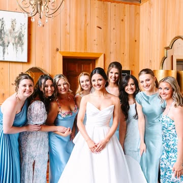 The Girls & The Guys🤍 Our people we call friends but really they’re family. Couldn’t have been more happy to stand next to these people on our wedding day! #wedding #wedding2024 #wedding2025 #springwe...