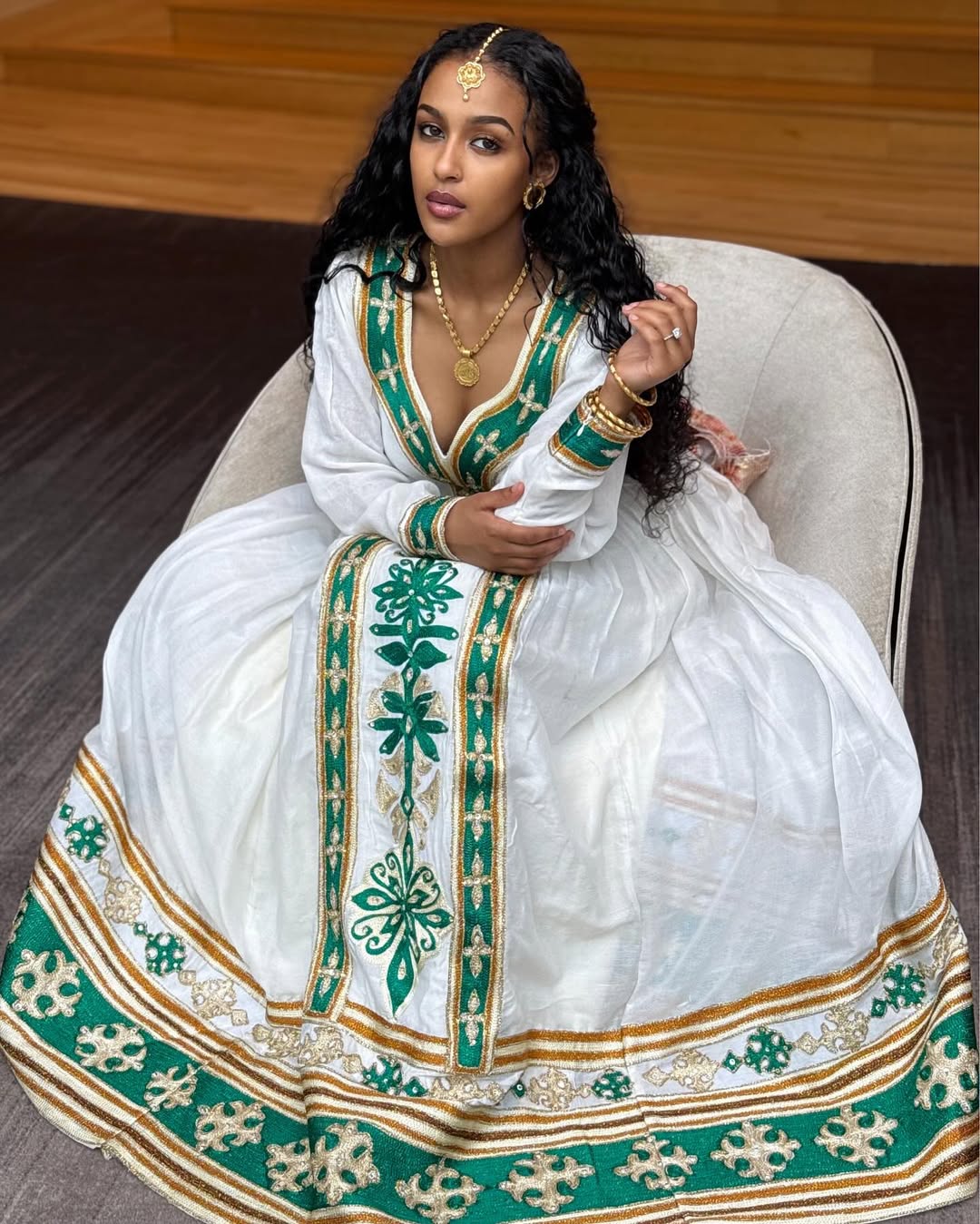 MELKAM YE FASIKA BEAL YADEREGELEN 🙏🏾🙏🏾🙏🏾It’s not me it’s the dress💚👑 @mebaeta_ Contacts us: +1 (202) 913-7837 / +251 92 911 1644