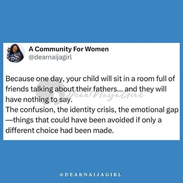 The real girl-to-girl advice nobody is giving youDo you agree?Share your thoughts with me, Iβd love to hear you. πP.S: Read the book in the last slide for more insights Happy New Monthπ#pregnancy #mot...