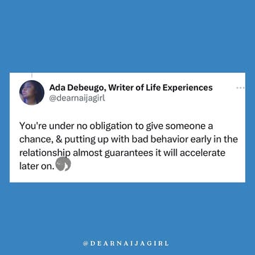 A lil PSA for my women. Please, that relationship is not do or d1e! Stop making excuses for men who are undeserving of you, what you tolerate now, you will tolerate forever #relationship #marriage #da...