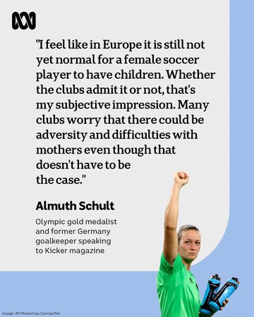 As an Olympic gold medalist and Champions League winner, Almuth Schult was one of the top goalkeepers in women’s soccer, but she believes her career ended early because clubs were reluctant to sign a ...