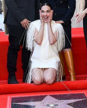 #GalGadot during her Hollywood Walk of Fame ceremony. thoughts? π