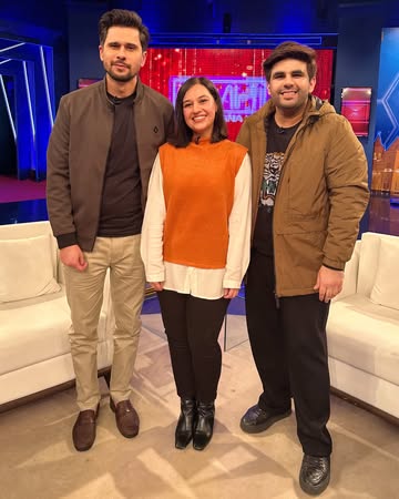 Starting 2025 with a bang💥 Just shot a sizzling episode of ‘Hasna Mana Hai’ with the effortlessly witty Tabish Hashmi. Stay tuned for a no-holds-barred episode where no topic was off-limits 😉