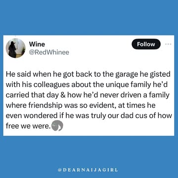 To the fathers that show up and show out, may we meet them, may we love them, and may they be in our lives💙Happy Good Friday sistersDid you have a father that showed up? #dearnaijagirl #fathers #niger...