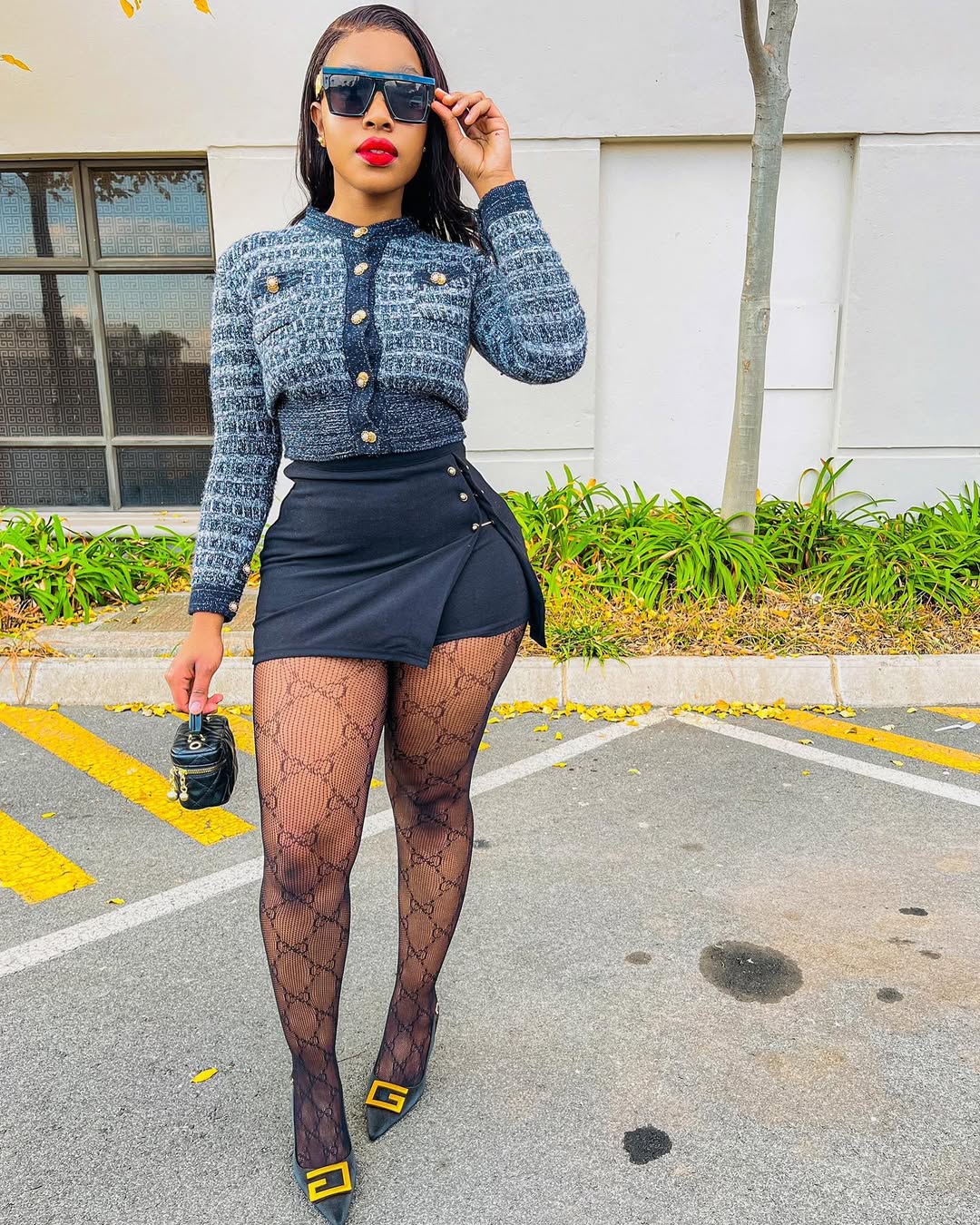 Pretty n Nice 🤍 #explorepage✨ #explorepage #explore #fashion #outfit #outfitinspo #fashionblogger #fashionnova #blackgirlmagic #africanbeautyoman #slimthick #outdoors #black #skort #slay #baddie #smar...