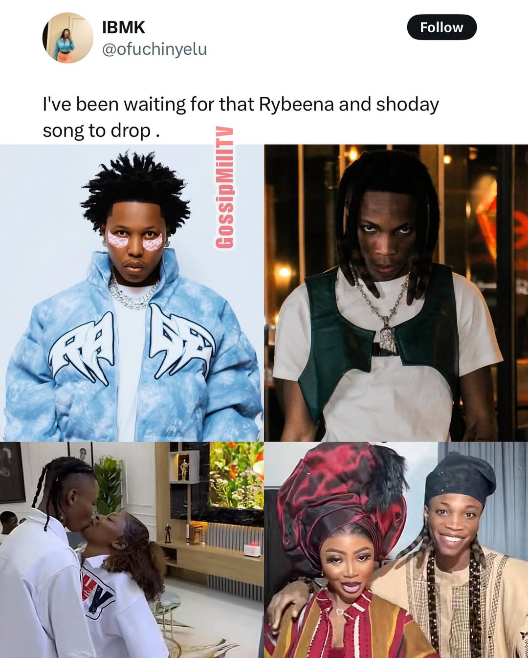Wahala be like bicycle!!! Rybeena and Shoday just released their most Anticipated viral hit “GADDEM” and it’s crazily on repeat. 🚴🏿‍♀️🚴🏿‍♀️🚴🏿‍♀️💨