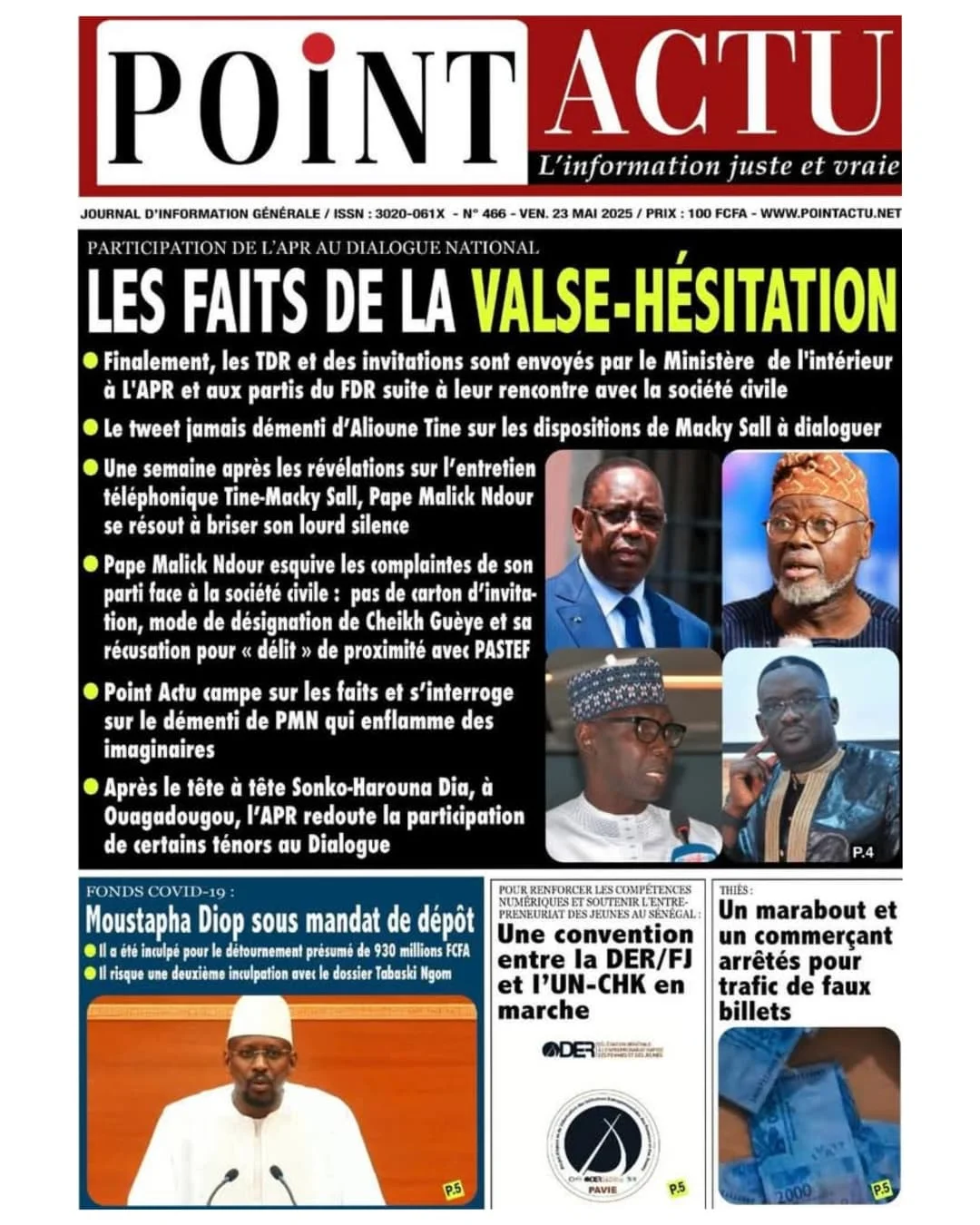 🔴[𝗦𝗘𝗡𝗘𝗚𝗔𝗟] 🇸🇳 : Unes des journaux de Vendredi 23 Mai 2025.#RevueDePresse____________________________________________@dakar_snap #election2024 #MackySall #presidentielle2024 #senegalaise #senegal🇸🇳 #da...