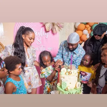 Nigerian singer, Davido's second babymama Amanda shares more lovely moments from their daughter, Hailey Adeleke's 8th birthday party