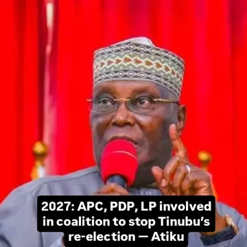 2027: APC, PDP, LP involved in coalition to stop Tinubu’s re-election — AtikuFormer Vice President Atiku Abubakar has revealed plans for a major political coalition involving the All Progressives Cong...
