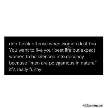 Swipe 👉🏾👉🏾👉🏾So, as a recent addition into the relationship society of Instagram, here are some thoughts on men and their continuous chant on polygamy and monogamy 🤣I guess this post was triggered by #...