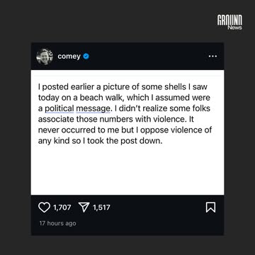 The Department of Homeland Security and the Secret Service are investigating a social media post by former FBI Director James Comey after he shared a photo of seashells arranged in the number “8647.” ...