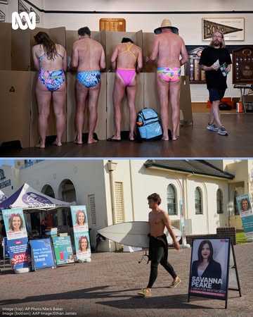 Budgy smugglers, rugged up doggos and democracy sausages π β Aussies head to the polls across the country and the world. Get all the latest election news with ABC NEWS, at the link in our bio.#ABCNews...